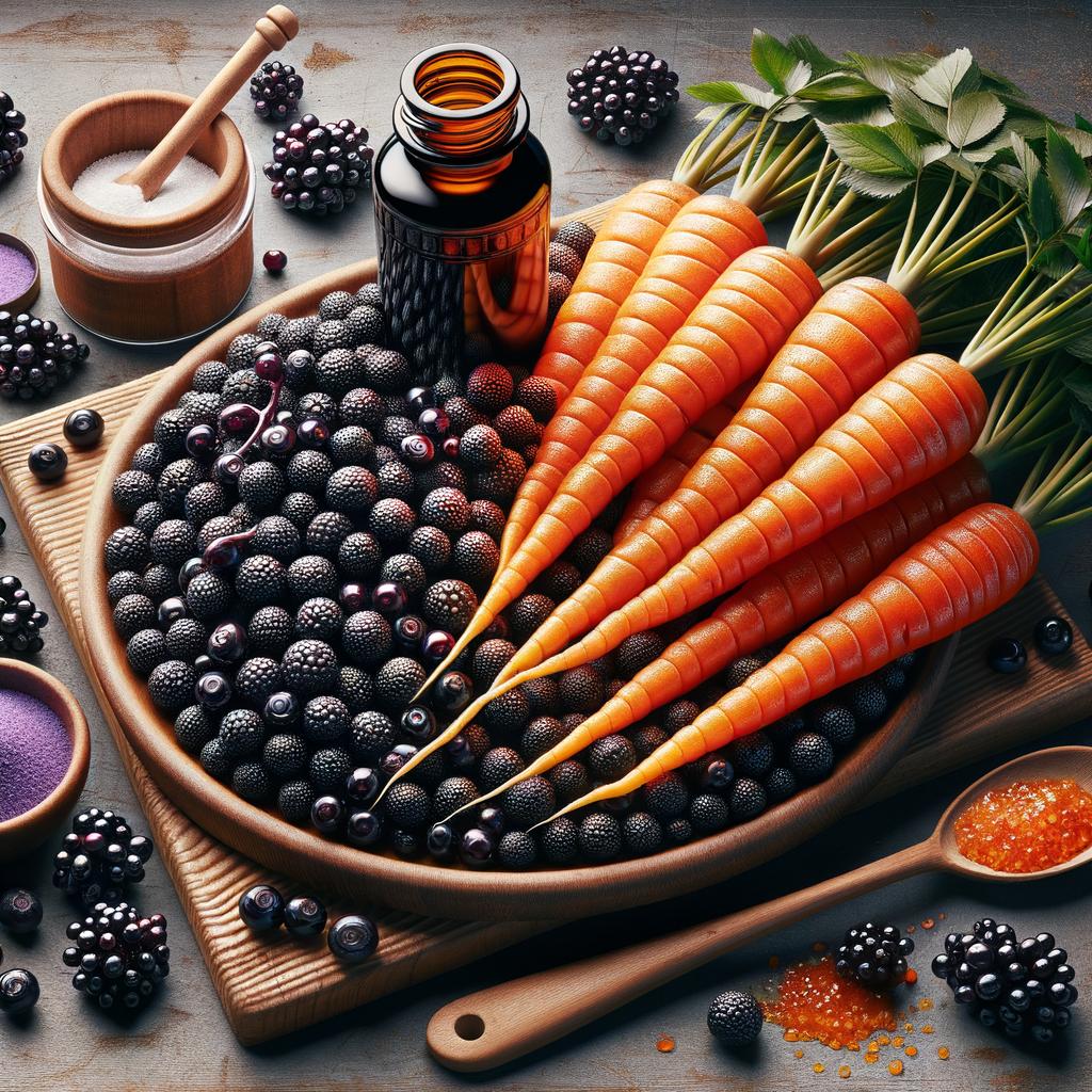 Elderberry and Honey Glazed Carrots