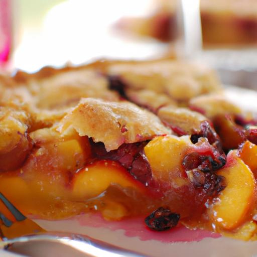Peach-Elderberry Pie