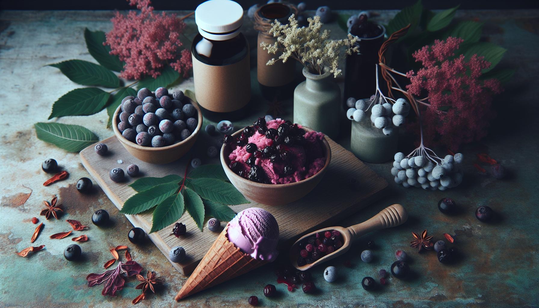 Unique Elderberry Ice Cream