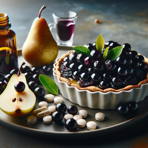 Elderberry and Pear Clafoutis