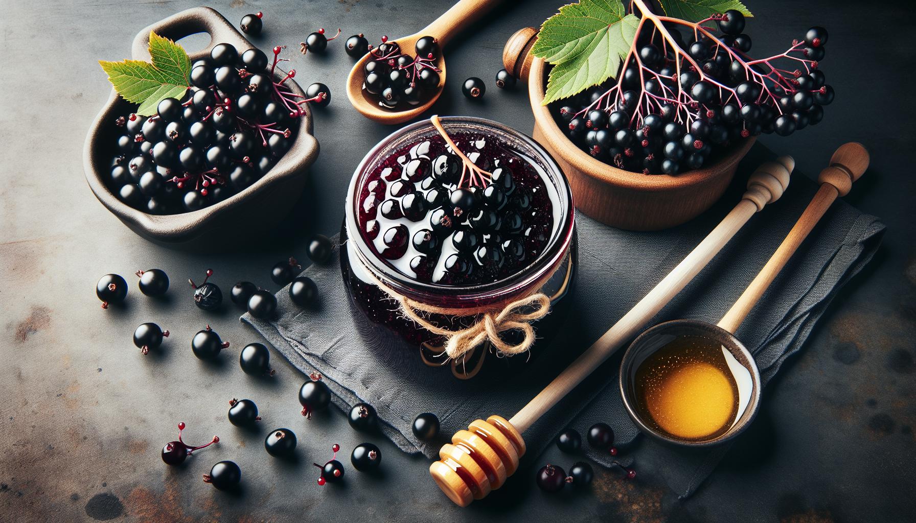Sweet & Healthy Elderberry Jam with Honey Recipe: An Immune-Boosting Delight