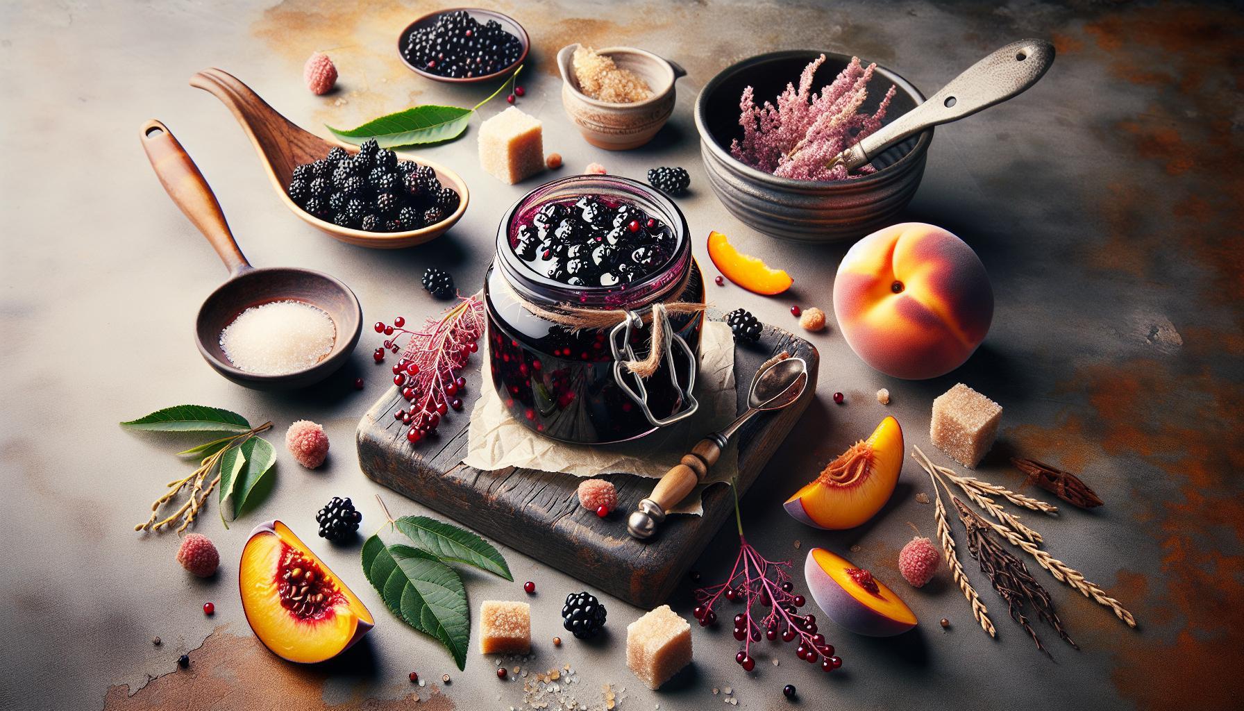 Delicious and Immunity-Boosting Elderberry-Peach Jam Recipe: Sweet Summer in a Jar