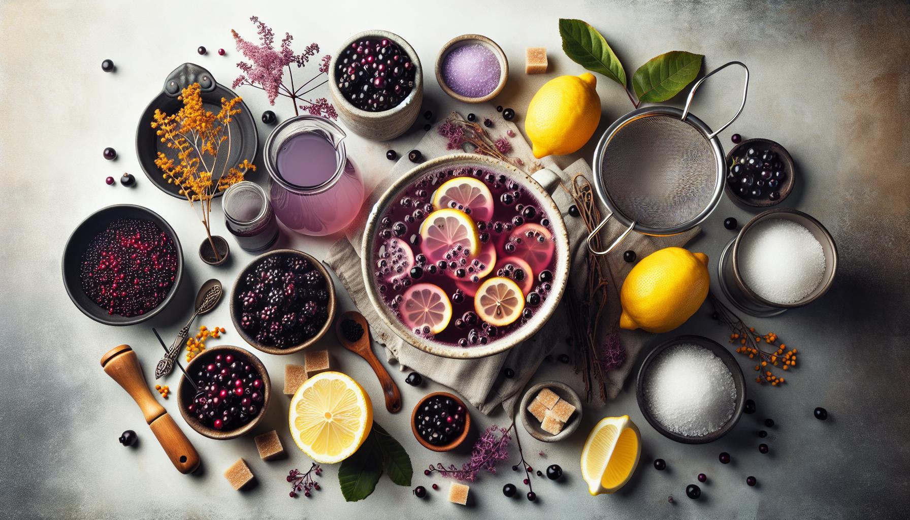 Refreshing Homemade Elderberry Lemonade Recipe: A Sweet & Tangy Immunity Boost