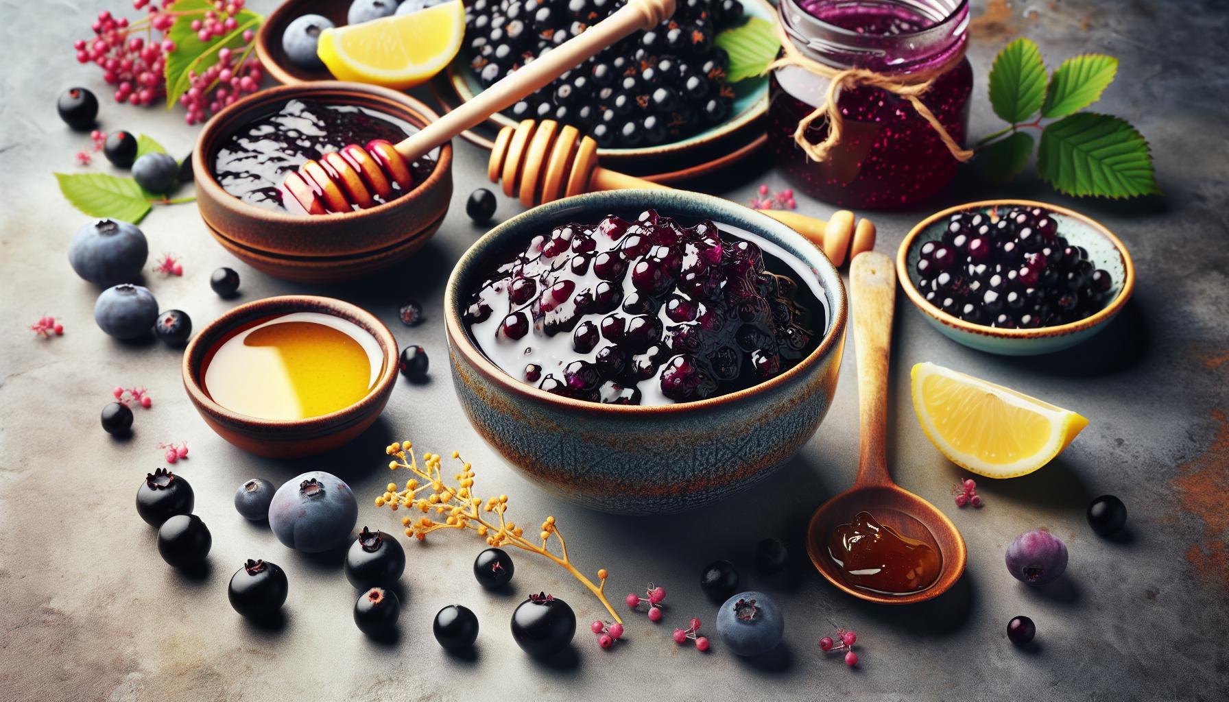 Savory Elderberry Jam Recipe with Natural Honey: An Immunity-Boosting Homemade Delight