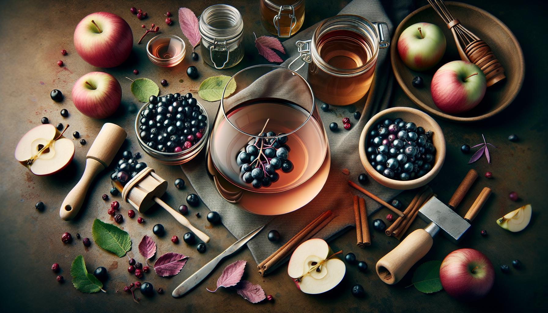 Unleash Autumn Flavors: Homemade Apple and Elderberry Wine Recipe